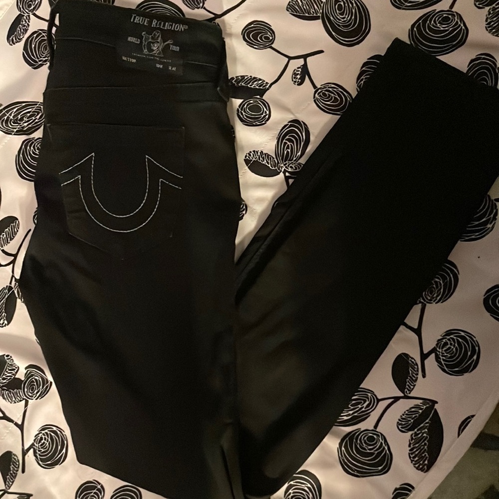 true religion black Hale skinny jeans